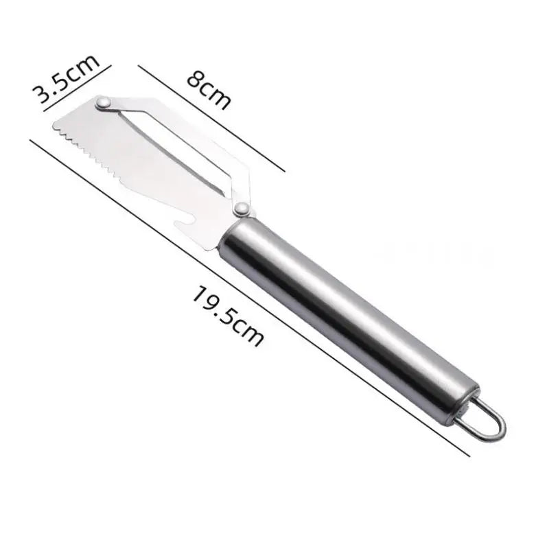 Stainless Steel Vegetable Peeler with Wooden Handle & Bottle Opener