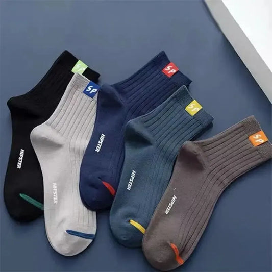 Men's Mid-Calf Sports Socks 5 Pairs – Warm & Breathable Men's Sports Socks Peaceful Pleasures Health and Wellness