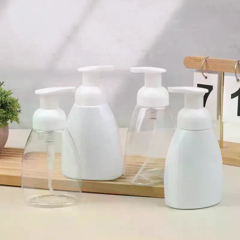 250/300ml Plastic Foaming Bottle Soap Mousses Liquid Dispenser Froth Shampoo Lotion Shower Gel Foam Pump Cosmetic Empty Bottles Peaceful Pleasures Health and Wellness