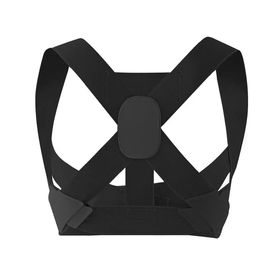 Adult Hunchback Corrector Invisible Back Straightening Stretching Straight Back Open Shoulder Lumbar Correction Belt Men Women Peaceful Pleasures Health and Wellness black M