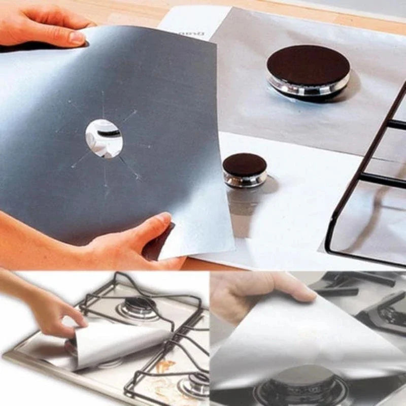 Non-Stick Gas Stove Liner Pads | Heat Resistant & Reusable 5/15 PCS