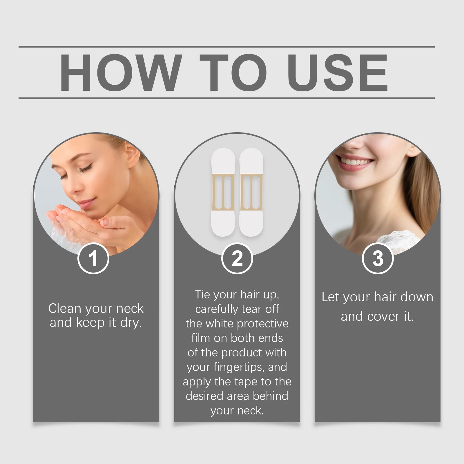 Hyaluronic Acid Neck Lifting Patches Fade Fine Lines Reduce Droop Improve Skin Elasticity Enhance Contour Sense Neck Care Patch Peaceful Pleasures Health and Wellness