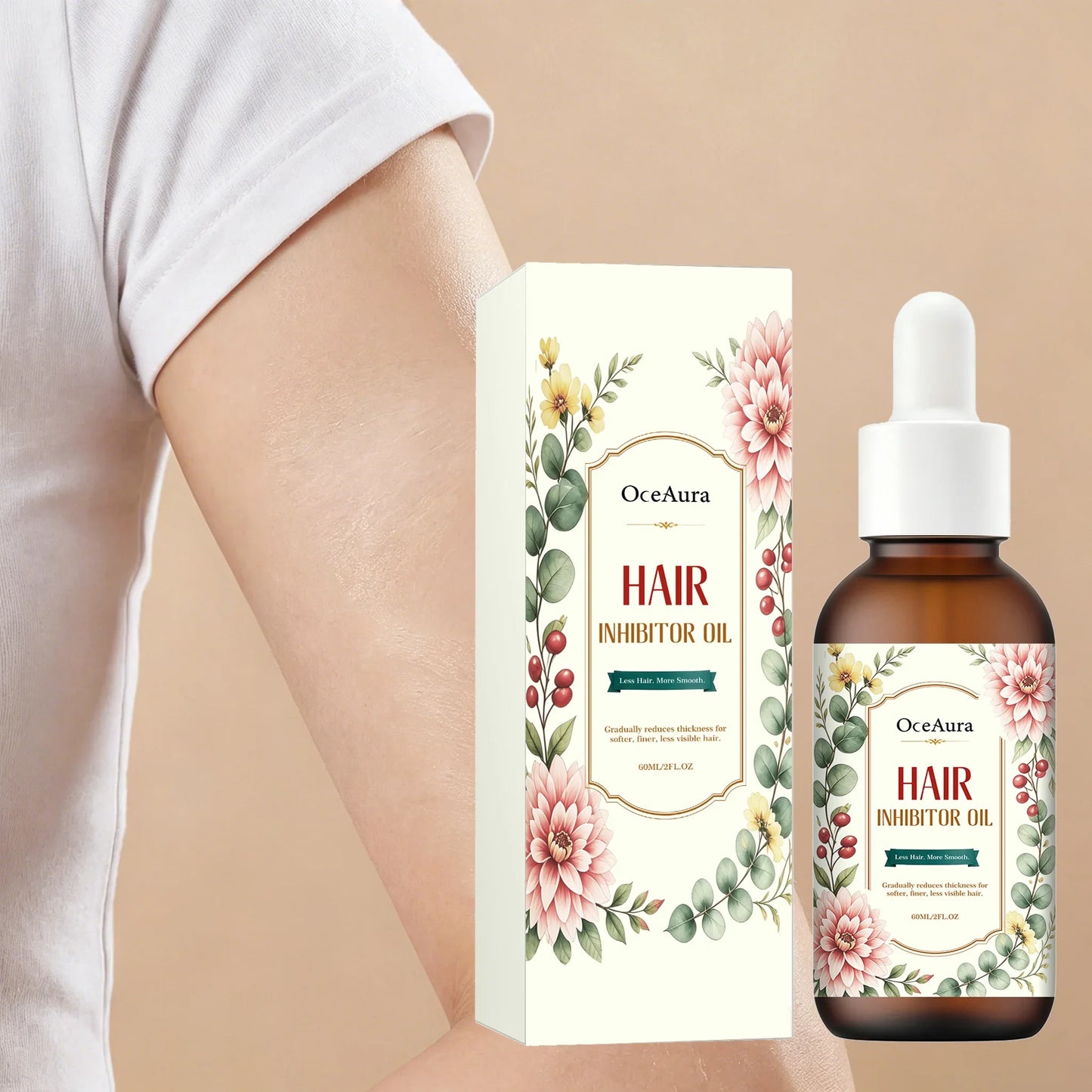OceAura Hair Growth Inhibition Oil – Aftershave Body Oil 60ml