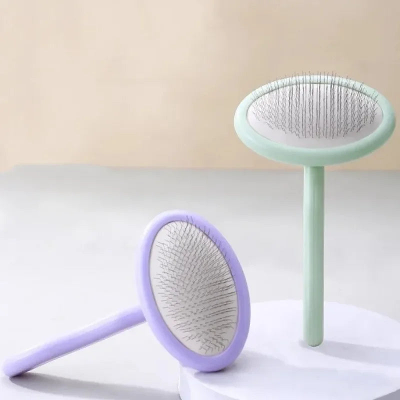 Stainless Steel Dog Grooming Comb | Detangling & Massage Brush