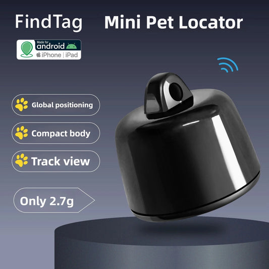 Mini GPS Pet Tracker Global Locator Compatible with Android iOS 3 Days Movement View for Birds Dogs Cats Peaceful Pleasures Health and Wellness