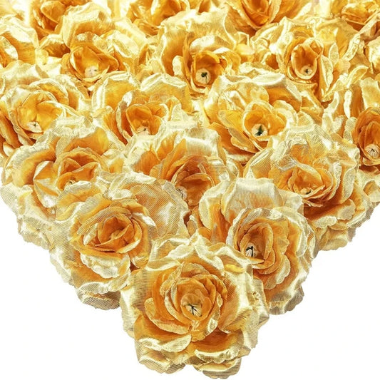 Artificial Silk Rose Heads 25/50 Pcs – Wedding & Party Decor Artificial Flower Heads Peaceful Pleasures Health and Wellness