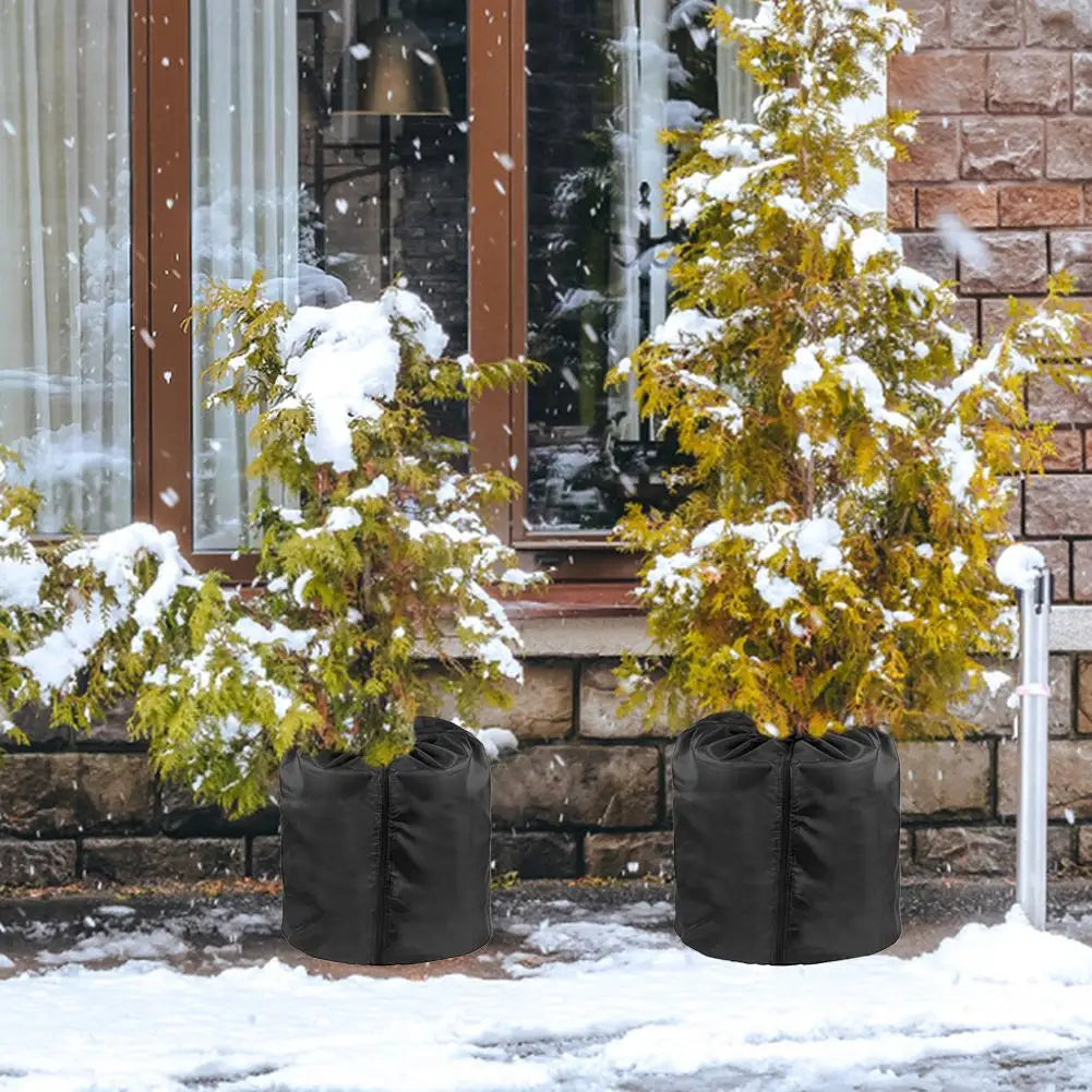 Reusable Winter Plant Frost Cover | Breathable Oxford Pot Jacket