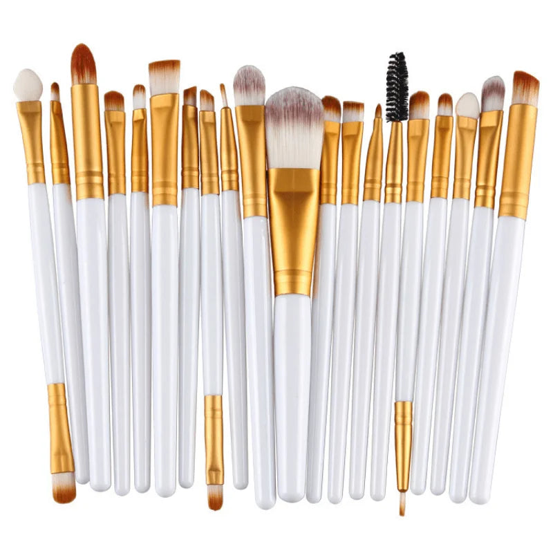 20-Piece Professional Makeup Brush Set – Soft Blending Brushes