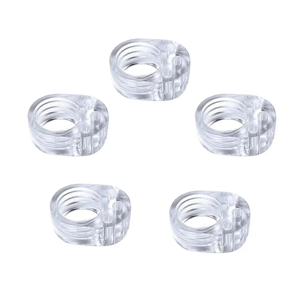 Door Protector Doorstop Transparent Safety Supplies Floor Door Stop Silicone Home Improvement Wall Furniture Protections Fixers Peaceful Pleasures Health and Wellness Style A-5pcs