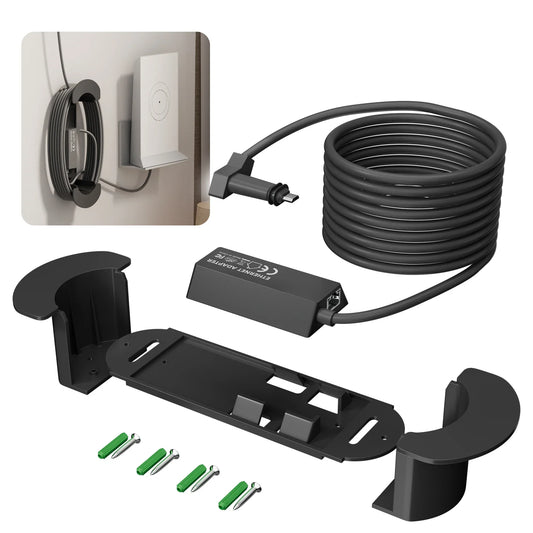 Starlink Gen 2 Ethernet Adapter with Cable Caddy Holder Mounting Kit Starlink Gen2 to RJ45 Adapter for V2 Actuated External Net Peaceful Pleasures Health and Wellness United States