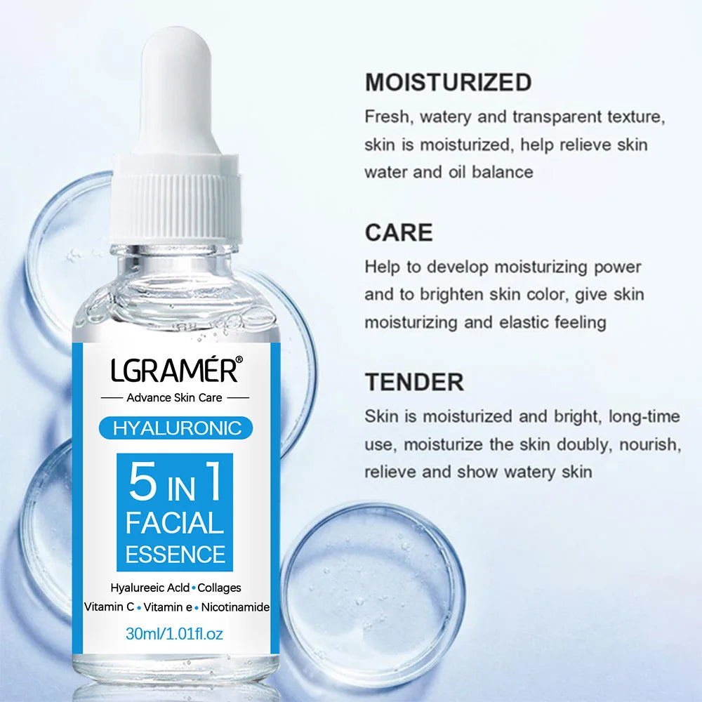 Hyaluronic Acid Facial Essence – Brighten & Moisturize 30ml Peaceful Pleasures Health and Wellness