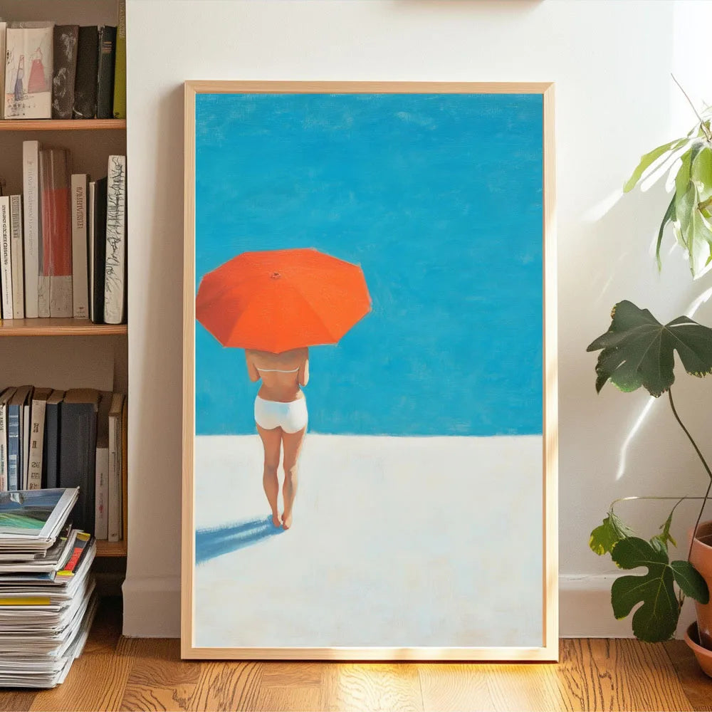 Summer Girl Swimming Pool Party Beach Ocean Boat Wall Art Print Poster Canvas Painting Picture Living Room & Home Decor Peaceful Pleasures Health and Wellness