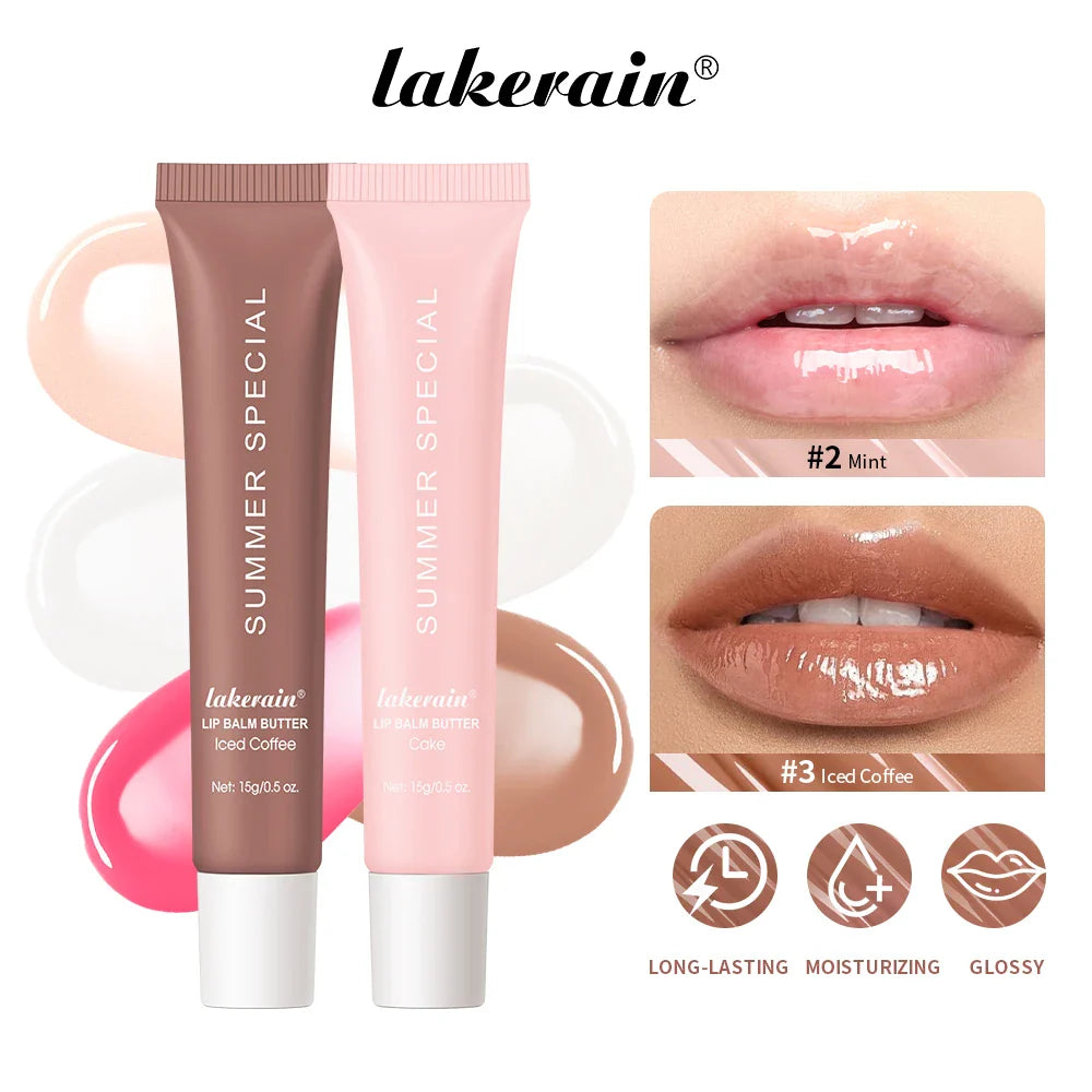 Moisturizing Lip Balm Butter Gloss – Vanilla, Pink Sugar & Coffee