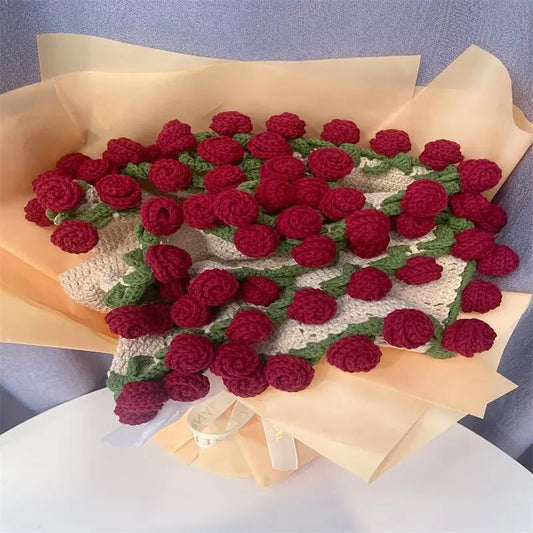 Rose Floral Knit Throw Blanket – Mom & Birthday Gift Decorative Throw Blanket Peaceful Pleasures Health and Wellness