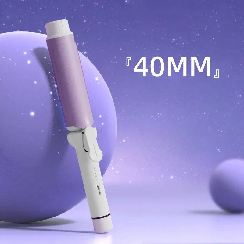 Big Wand Wave Hair Styler, 40mm Hair Curlers, Negative Ion Ceramic Care, 3 Temperatures Fast Heating Styling Tools, Curling Iron Peaceful Pleasures Health and Wellness