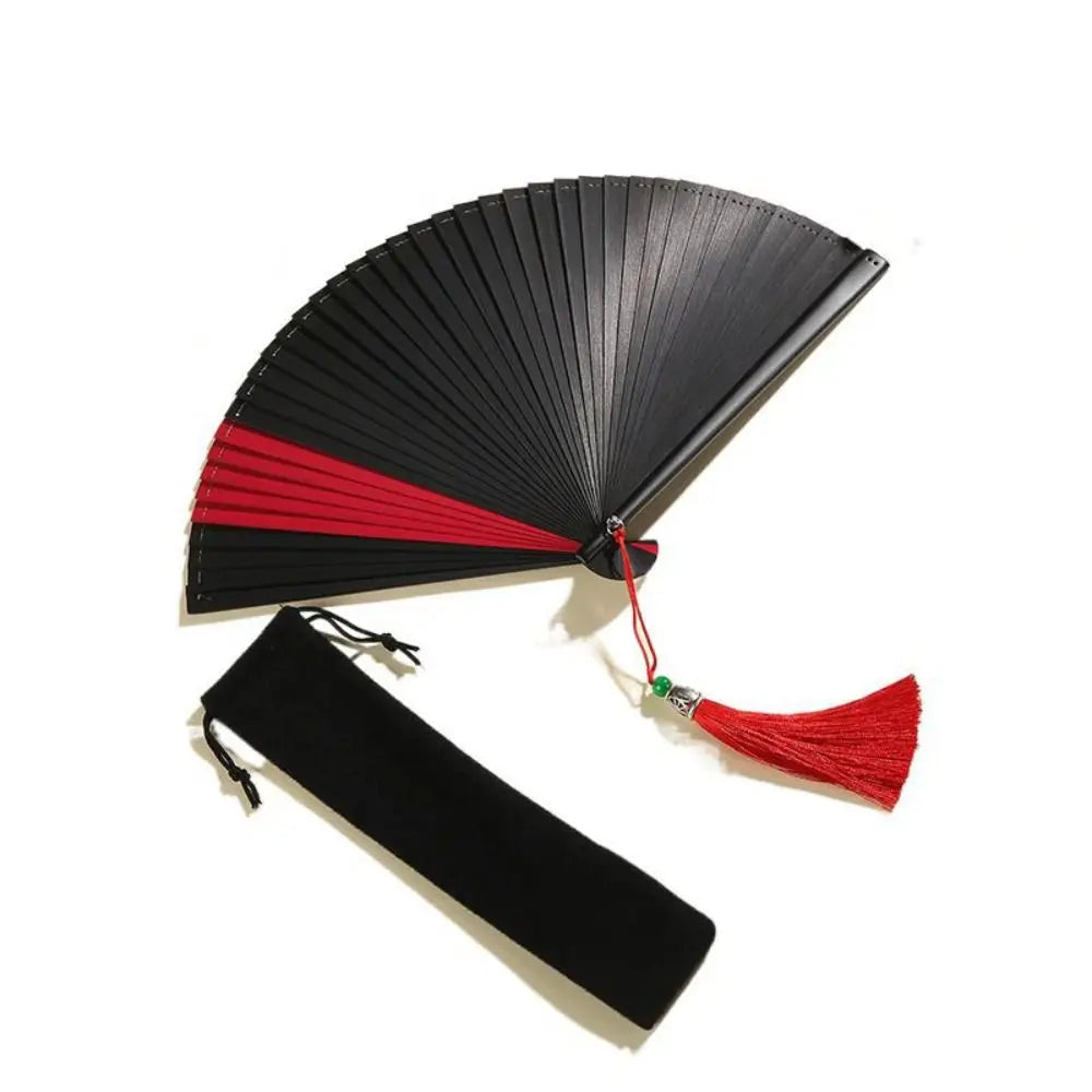 Antique Bamboo Folding Fan – Dance, Kimono & Décor