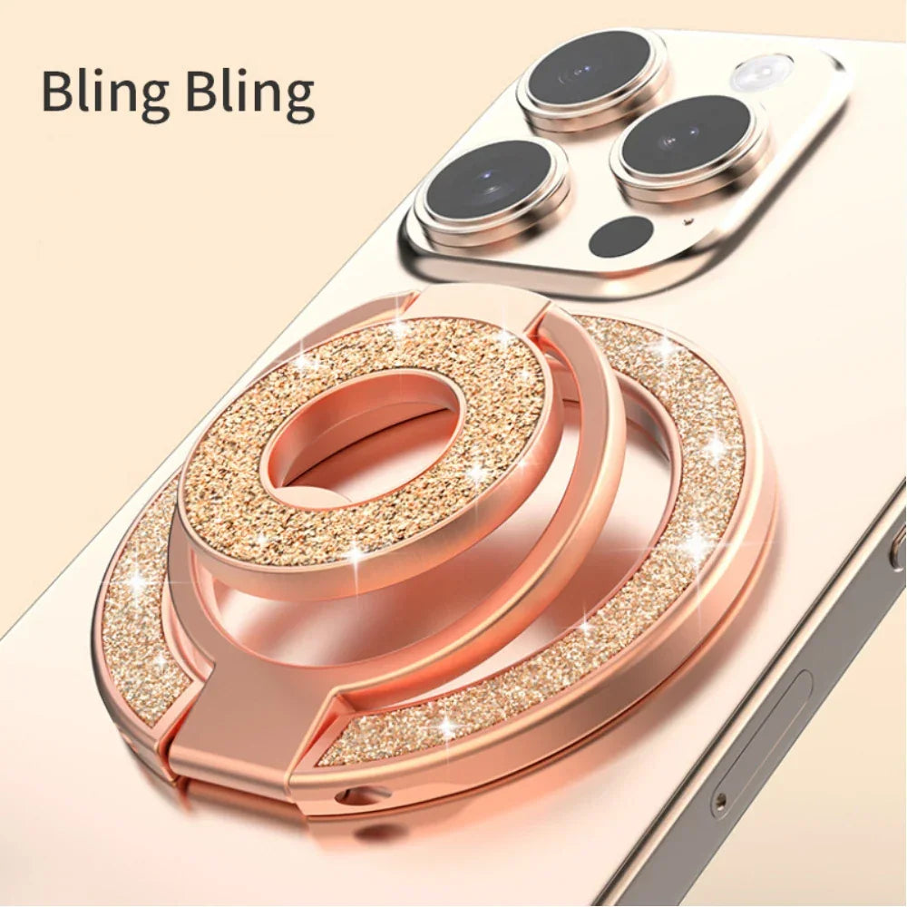 Mobile Phone Strong Magnetic Holder for Magsafe Double-sided Magnet Stand Portable Folding Ring Bracket for Xiaomi iPhone 16 15 Peaceful Pleasures Health and Wellness