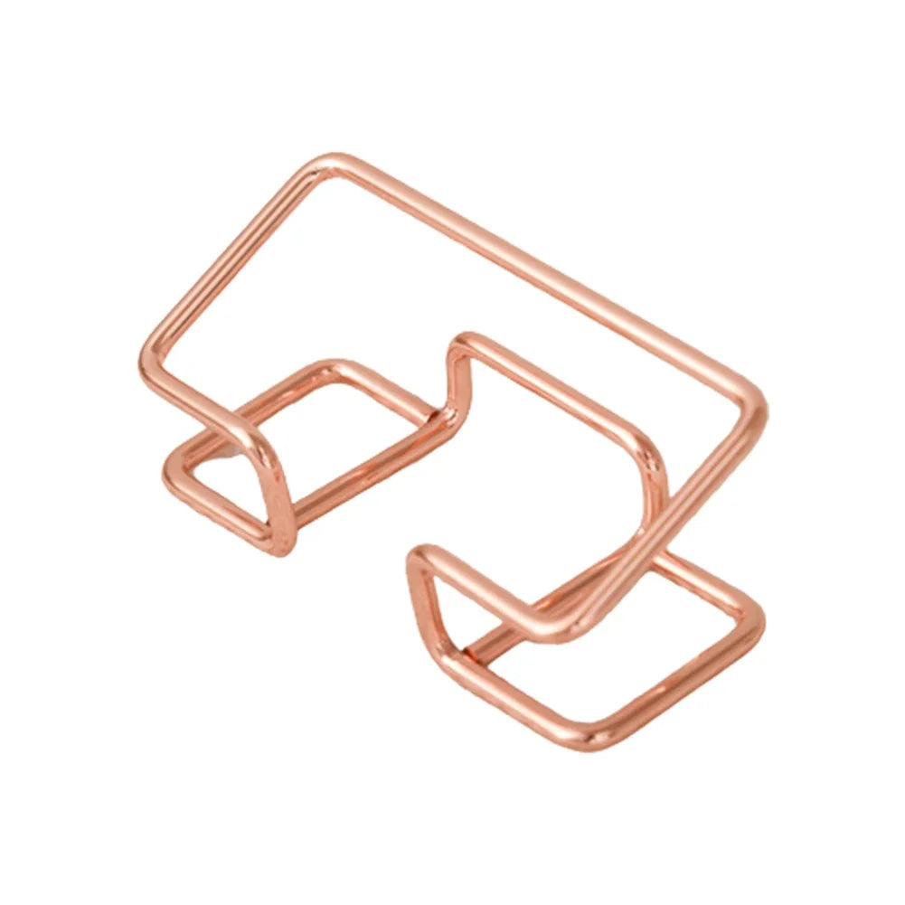 New Desktop Business Card Holder Fashion Metal Business Card Display Holder Modern Business Name Card Stand Home Office Peaceful Pleasures Health and Wellness