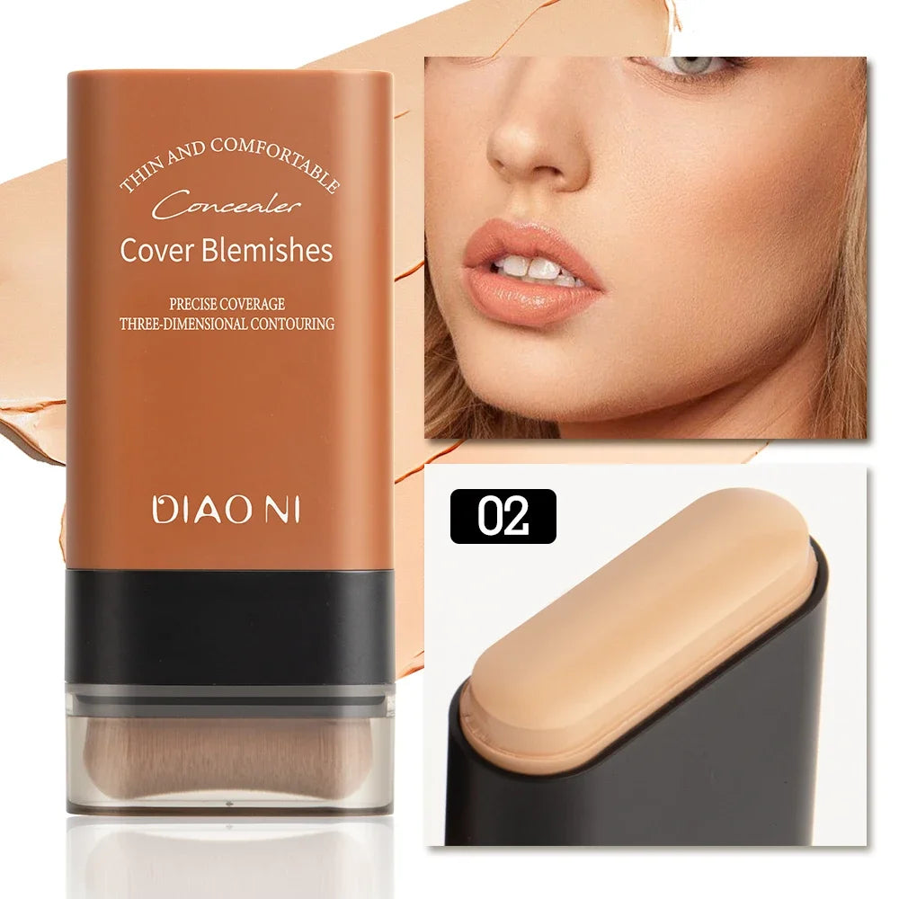 Eraser Foundation Stick,Velvet Moist Light Concealer Liquid Foundation Long-lasting Flawless ne w Face Beauty Makeup Cosmetics Peaceful Pleasures Health and Wellness 24339-02