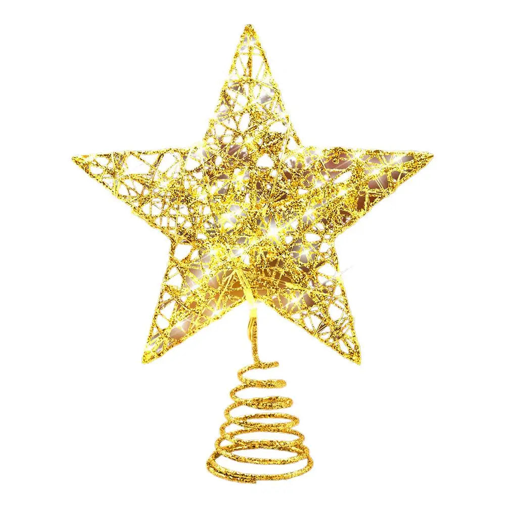 LED Star Christmas Tree Topper – Glowing DIY Ornament
