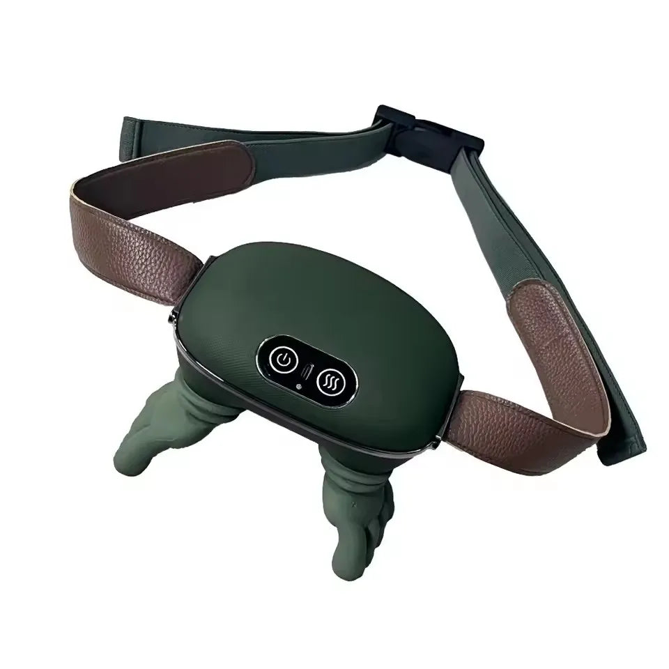 Portable Shoulder Neck Massager Realistic Bionic Five Finger Kneading Massager Powerful Massage For Cervical Back Waist Leg Pain Peaceful Pleasures Health and Wellness Green