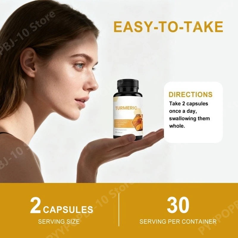 Turmeric Compound Nutrition Capsules | Daily Vitality Support