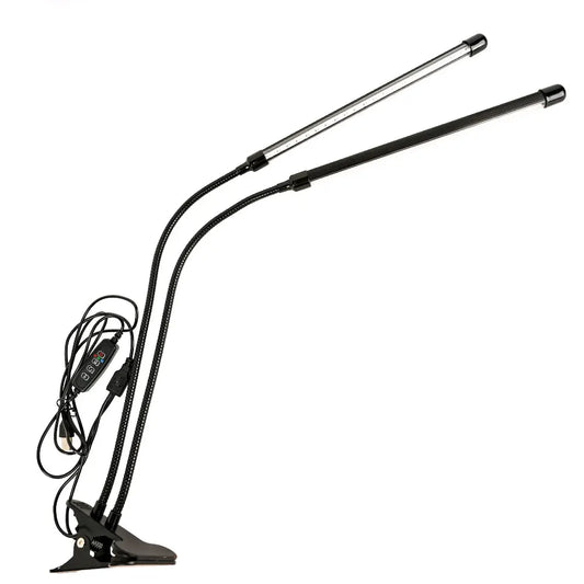 New Portable dual head plant light professional growth light full spectrum plant light plant light LED growth light Peaceful Pleasures Health and Wellness black