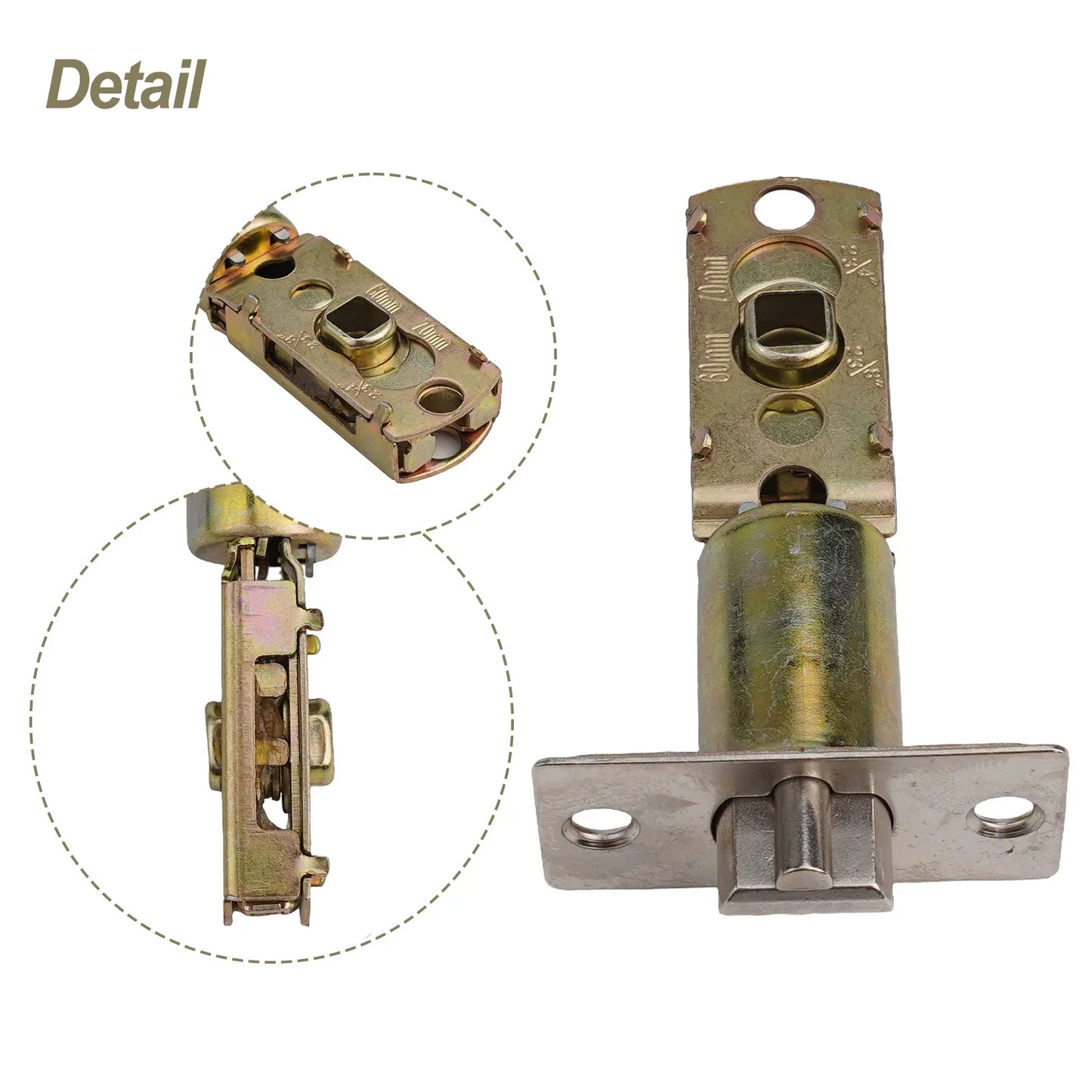 Tubular Door Latch – Stainless Steel Bathroom Privacy Lock