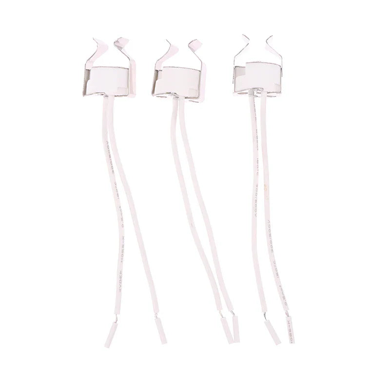 3-Pack MR16 GU5.3 Ceramic Lamp Holder Socket with Wire 250V