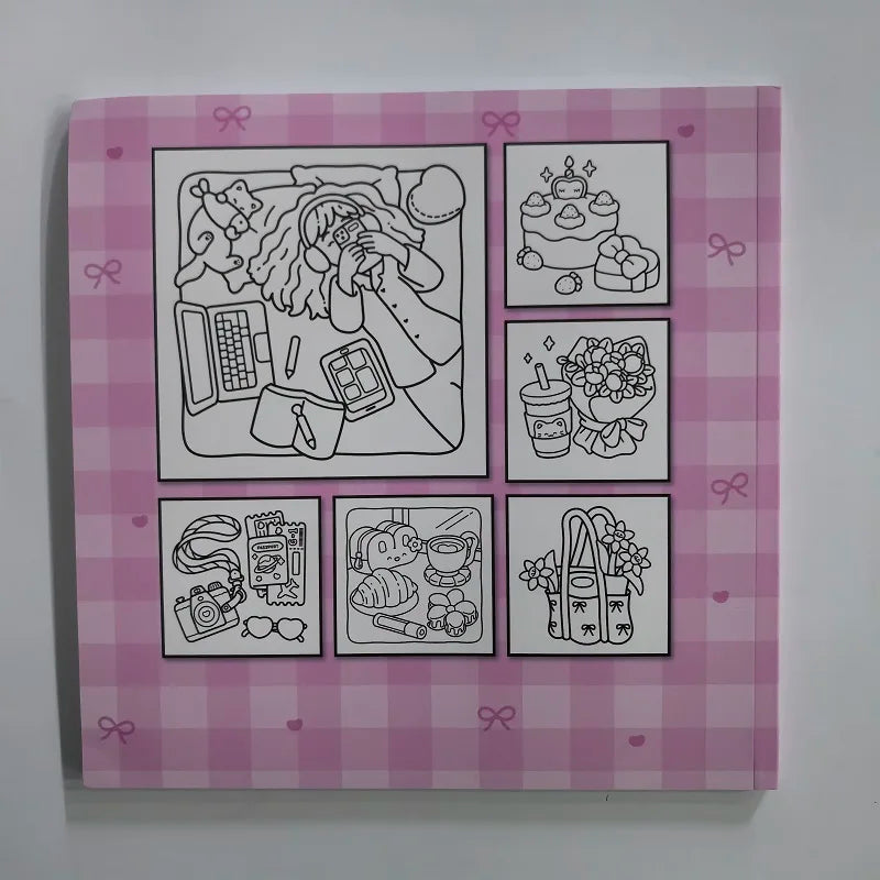 Educational Art Therapy Coloring Book Adults Teens Creative Hobby