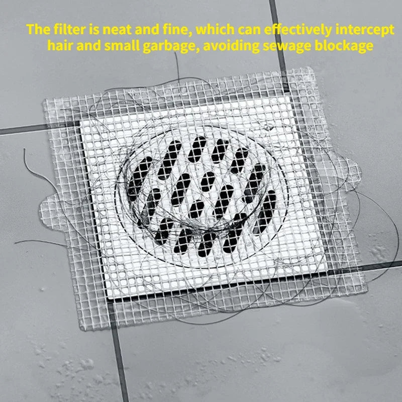 Disposable Drain Hair Catcher Sticker Mesh Net Strainer 5–30 pcs