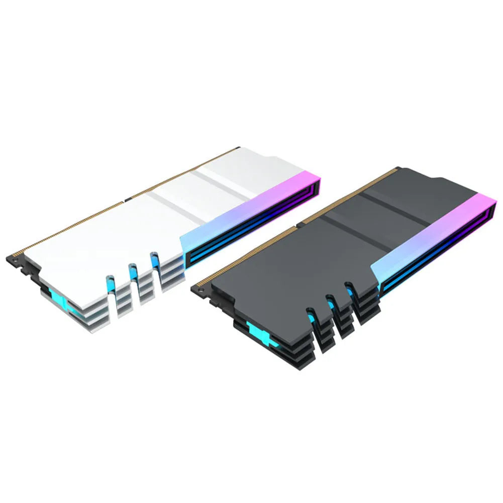 Memory Module Radiator DDR4 DDR5 Ram Cooler Radiator 5V 3PIN ARGB AURA Sync Aluminum Alloy Heat-resistance Computer Accessories Peaceful Pleasures Health and Wellness