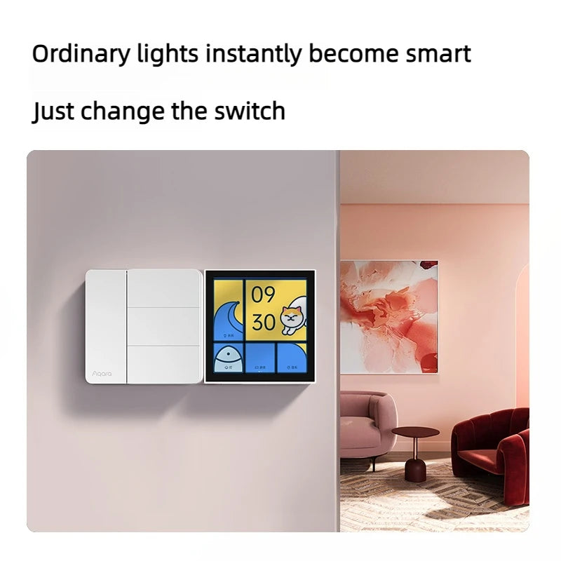 Aqara Smart Wall Switch Z1 More Control Zigbee 3.0 Compatible with Single Live/Neutral Wire Design Work With Mi home HomeKit APP Peaceful Pleasures Health and Wellness