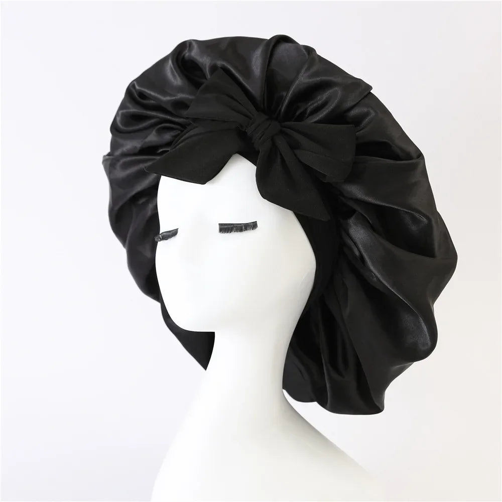 Satin Sleep Cap Night Bonnet for Women & Men – All Hair Types