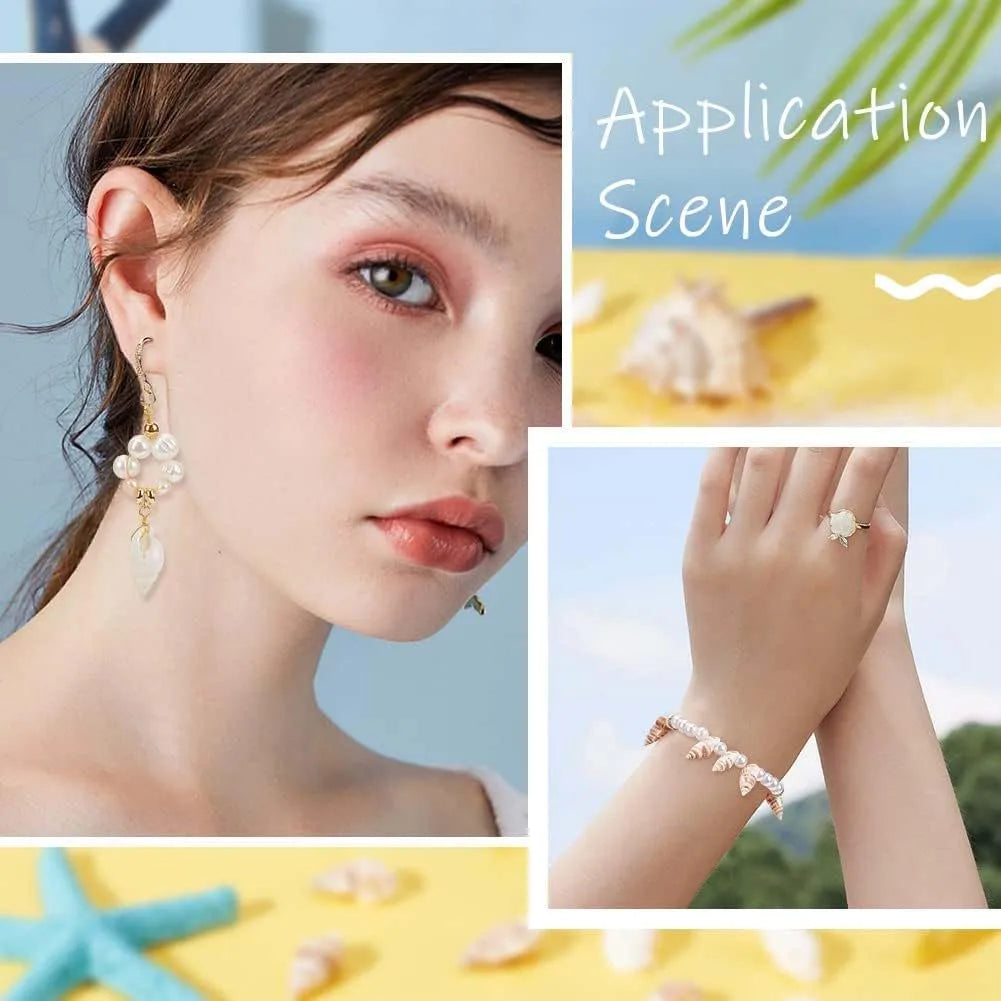 Natural Seashells Mix – Tiny Shells, Conch & Starfish for Crafts