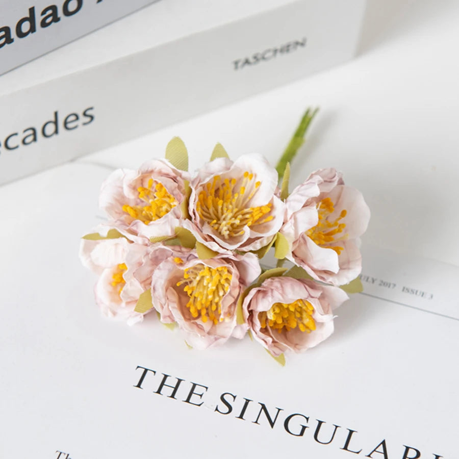 Artificial Silk Plum Blossom Flowers | Home & Party Decor