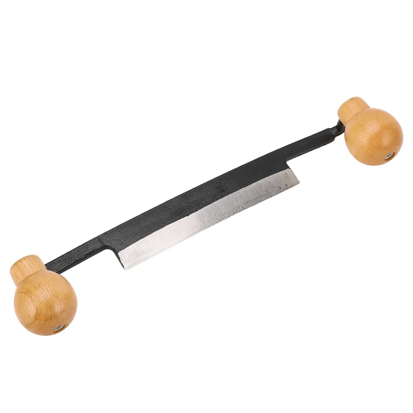 Straight Draw Knife Double Anti Slip Wooden Handle Incisive Tungsten