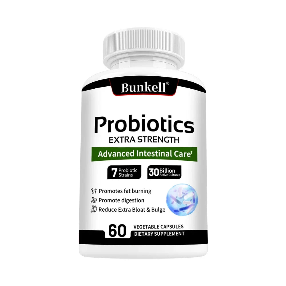 Probiotic Supplement for Gut Health and Fat Metabolism Peaceful Pleasures Health and Wellness 60 count-1 bottle