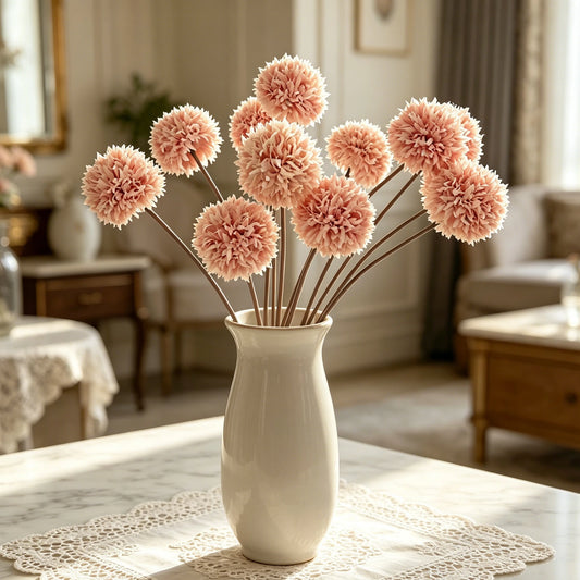Silk Chrysanthemum Artificial Flowers | Bridal Bouquet & Home Décor
