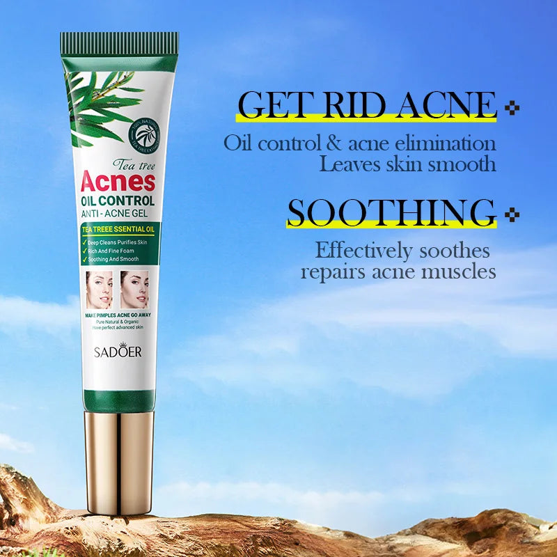 SADOER Tea Tree Acne Cream – Oil Control Hydrating Face Gel