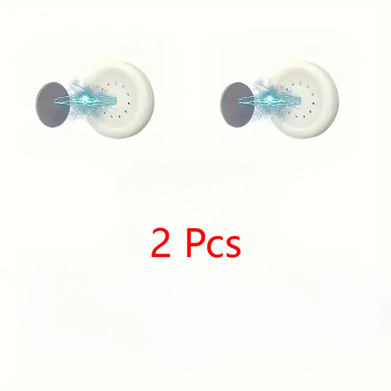 2-Pack No Drill Magnetic Remote Holder Wall Mount – White