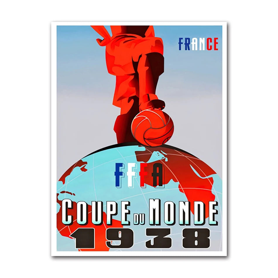 Retro Sports Poster Vintage Travel Wall Art Print Boxing Rugby Football Basketball Canvas Painting Pictures for Home Decoration Peaceful Pleasures Health and Wellness 61771-03 40x50cm Unframed