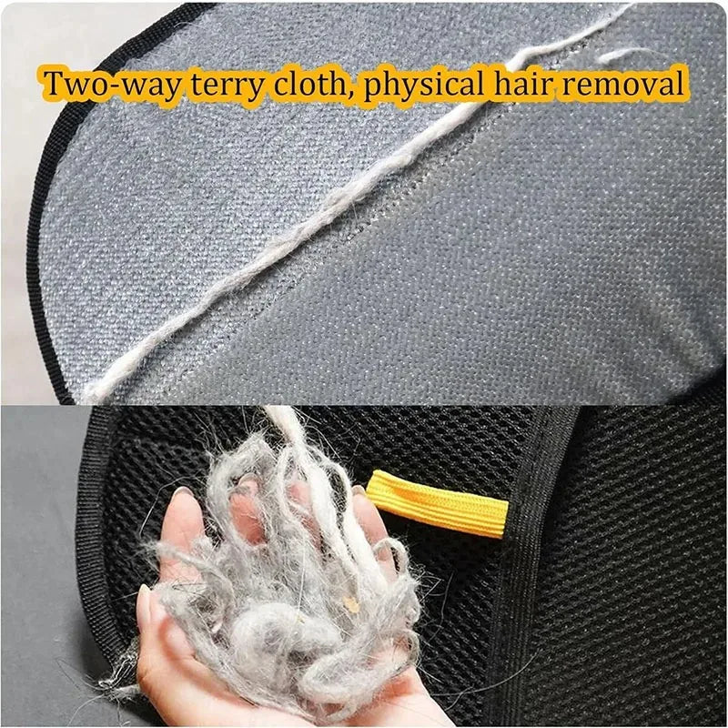 Pet Hair Removal Tools Reusable Gloves Pet Double Sided Beauty Gloves Carpet Removal Pet Fur Hair Pet Supplies Sofa Carpet Home Peaceful Pleasures Health and Wellness
