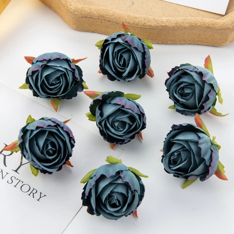 Artificial Silk Rose Heads 10/20 Pcs | Wedding & Home Decor