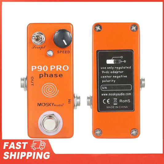 Guitar Effects Single Mini Vintage Phaser Pedal Effect MOSKYaudio P90 Peaceful Pleasures Health and Wellness