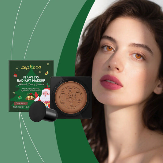 Deep Skin Tone Radiance Cushion Cream | Long-Lasting Primer Cushion Foundation Cream Oasis Select