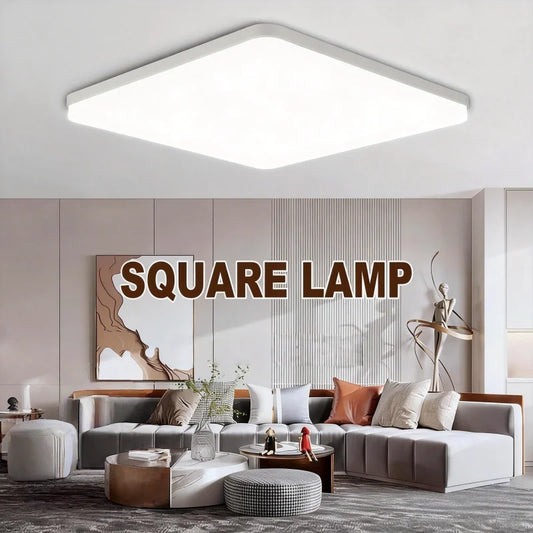 RUNTOIN 48W Square LED Flush Mount Ceiling Light 3000K-6000K LED Ceiling Light Peaceful Pleasures Health and Wellness
