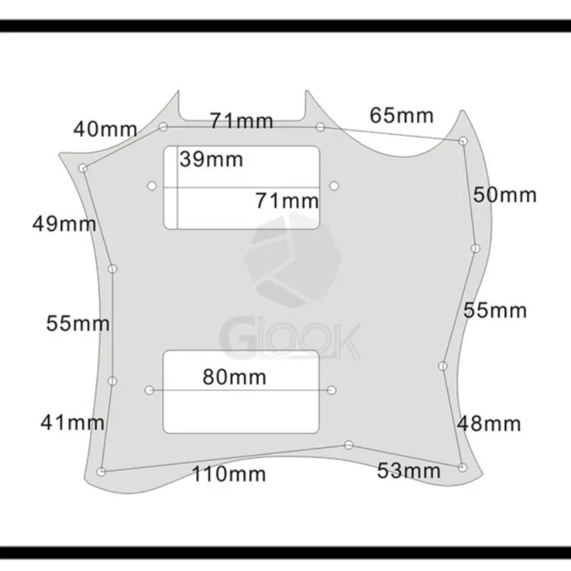 SG Electric Guitar Guard Three-layer Panel Full Version Accessories
