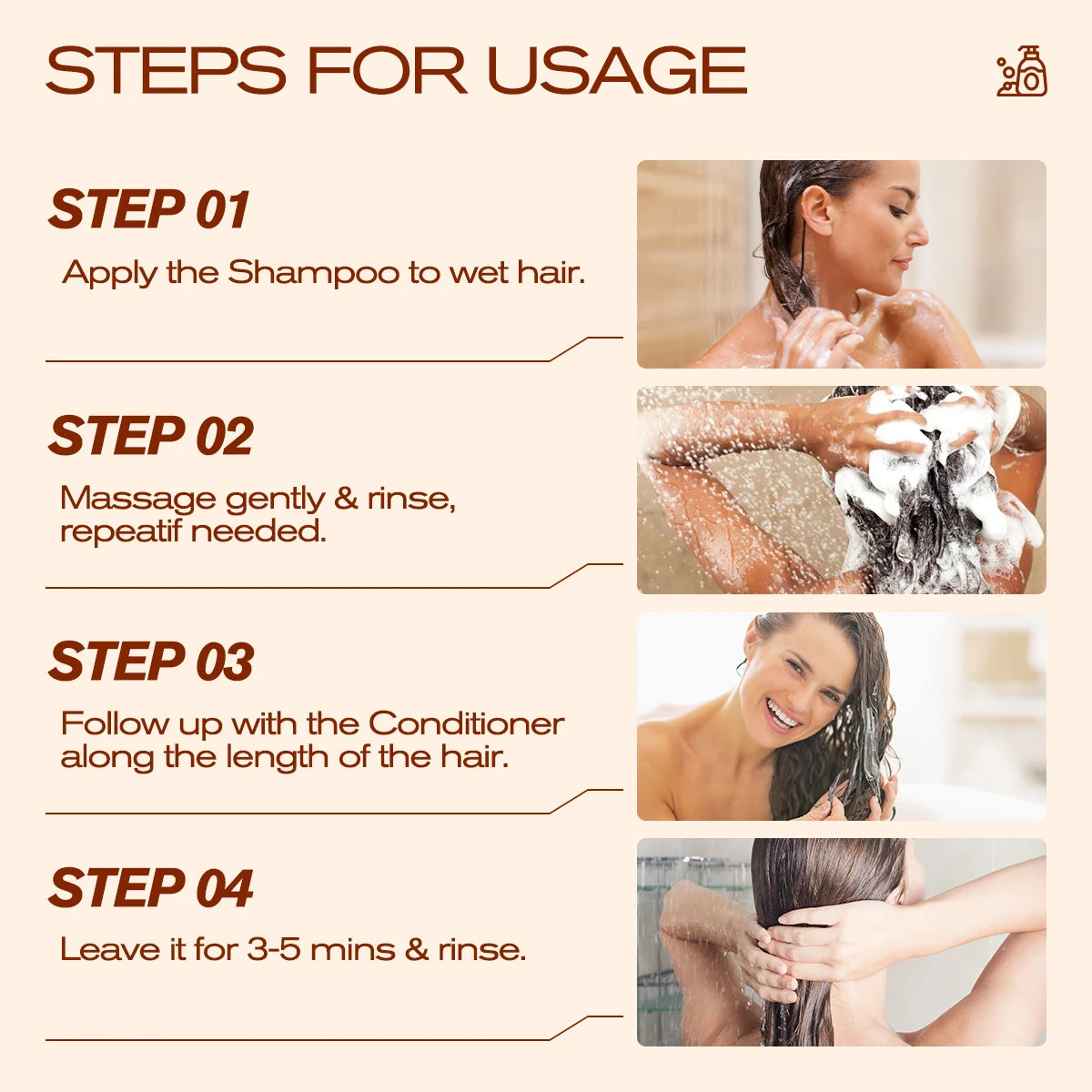 Batana Shampoo and Conditioner, thick foam, fresh fragrance, super cleaning power, smooth and moisturizing. Peaceful Pleasures Health and Wellness