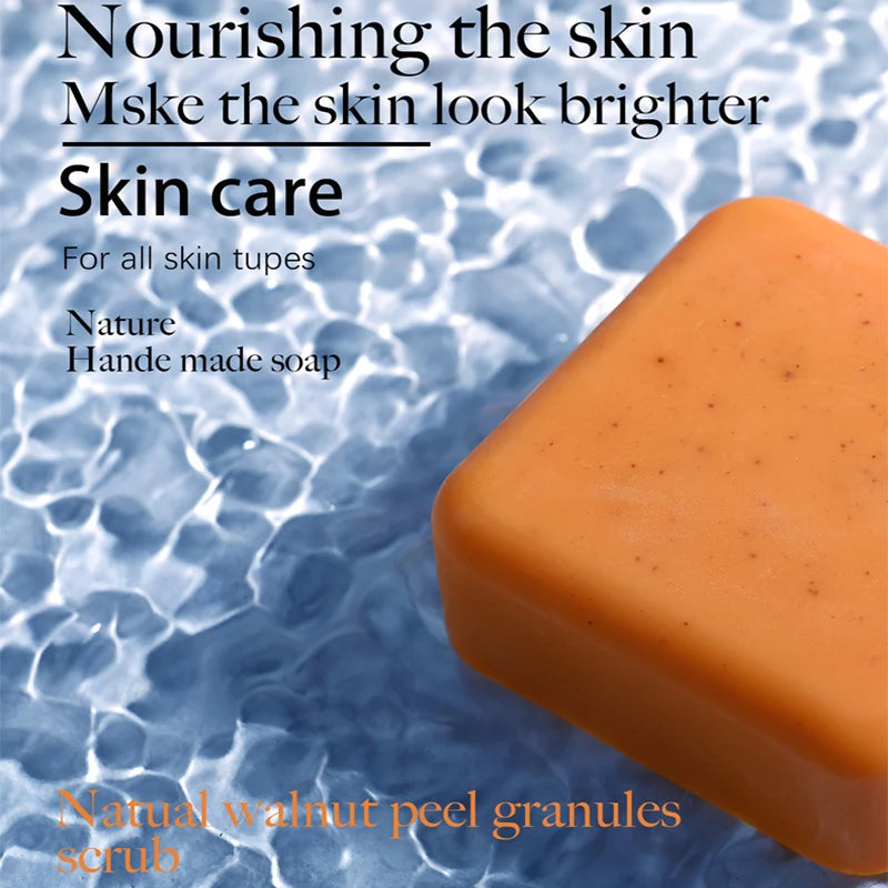 Handmade Soap 2 bars, Handmade Soap for Face and Bath, Turmeric Soap, Scrubber Soap for Deep Cleansing, Exfoliation, Body Moistu Peaceful Pleasures Health and Wellness
